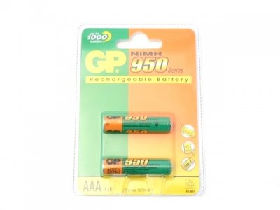 Bateria Ni-Mh R3 AAA 1,2V 950 mA Blister 2 pilas
