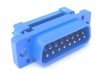 SUB-D Recto 15 pines macho para cable plano