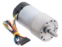 50:1 Metal Gearmotor 37Dx70L mm 12V with 64 CPR Encoder (Helical