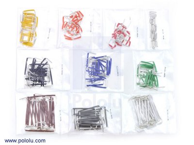 250-Piece Short Jumper Wire Kit without Case (wires up to 1-inch