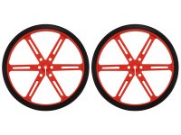 Pololu Wheel 90x10mm Pair - Red