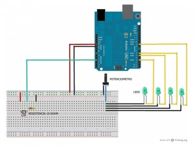 Kit Iluminacin Constante Controlado por Arduino sin Arduino UNO