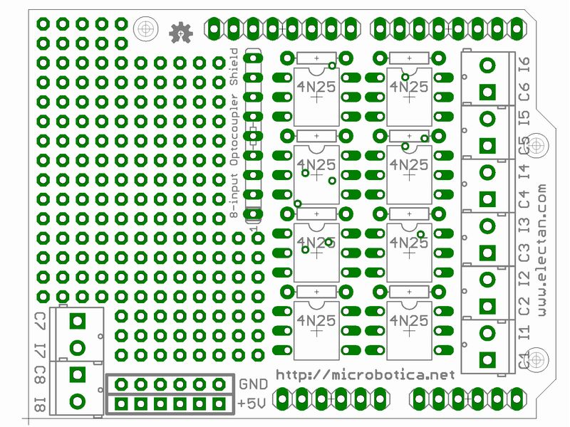 Shield Opto PCB