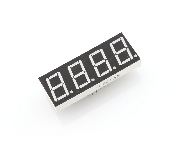 Numeric Display Four Digit 14mm Red Common Cathode Arduino, Electronics ...