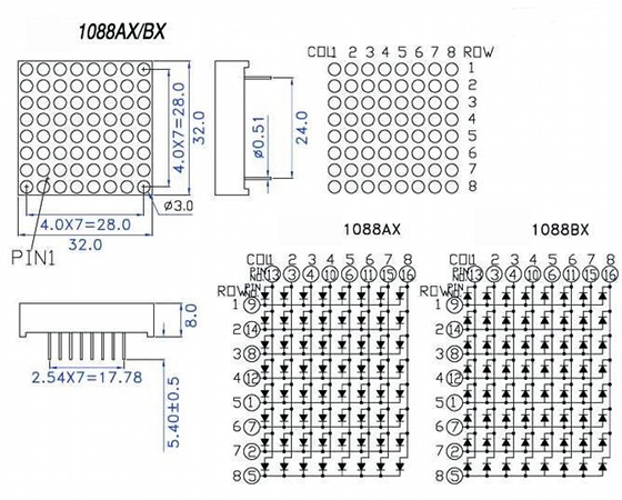 Matriz 8x8