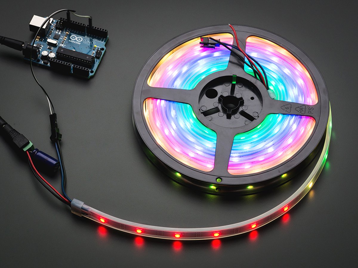 Each led. Ws2811. Arduino NEOPIXEL led. Светодиодная лента led strip 5м. Световод ws2812b.