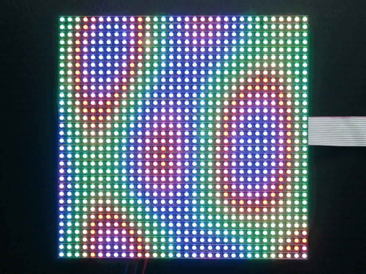 2026 Adafruit 32x32 RGB LED Matrix Panel - 5mm Pitch Arduino ...