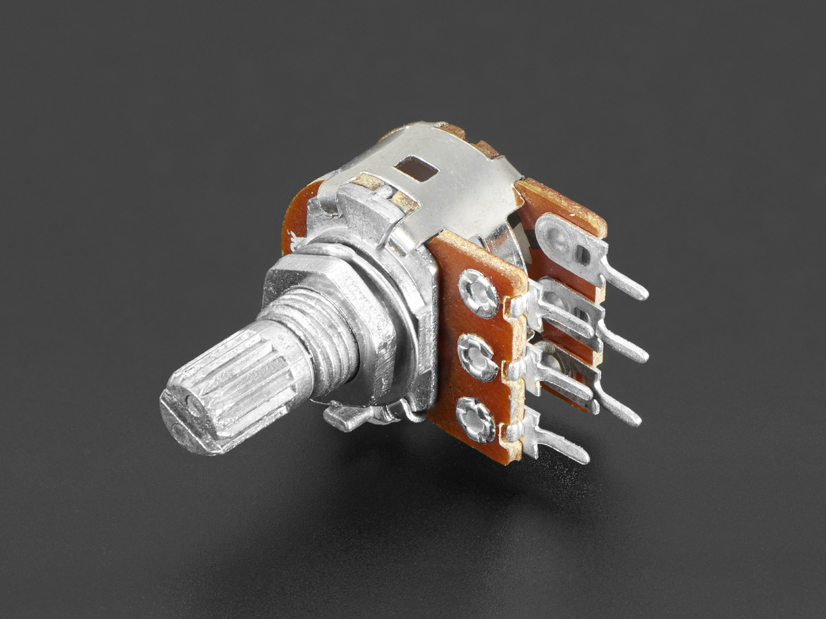 MicroMaker Adafruit 10K Log Potentiometer - Panel Mount Potentiometer SKU 3391