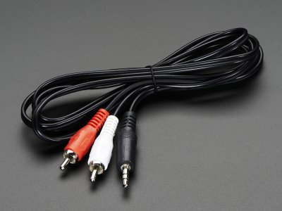 3.5mm Stereo to RCA (Composite Audio) Cable 6 feet