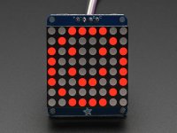 Adafruit Small 1.2" 8x8 LED Matrix w/I2C Backpack - Red