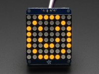 Adafruit Small 1.2" 8x8 LED Matrix w/I2C Backpack - Yellow