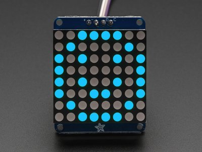 Adafruit Small 1.2" 8x8 LED Matrix w/I2C Backpack - Blue
