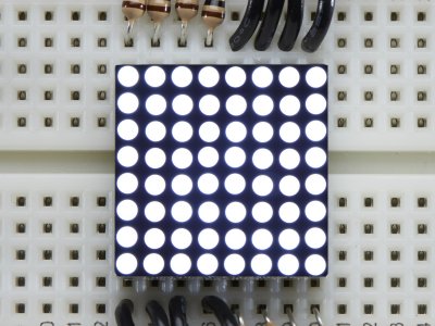 Miniature Ultra-Bright 8x8 White LED Matrix