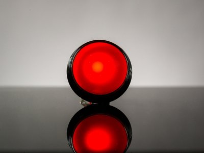 Large Arcade Button with LED - 60mm Red