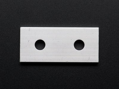 Coupling Plate - 2 Holes - 20x20 Aluminum Extrusion