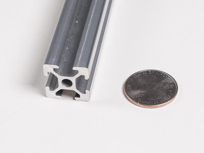 Slotted Aluminum Extrusion - 20mm x 20mm - 610mm long