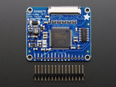 RA8875 Driver Board for 40-pin TFT Touch Displays - 800x480 Max