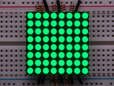 Small 1.2" 8x8 Ultra Bright Pure Green LED Matrix