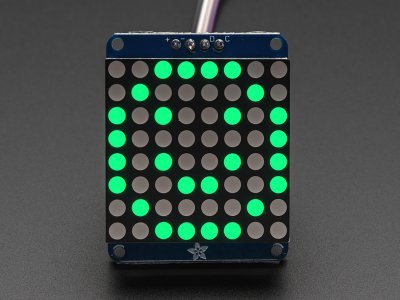 Adafruit Small 1.2" 8x8 LED Matrix w/I2C Backpack - Pure Green
