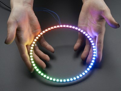 NeoPixel 1/4 60 Ring - 5050 RGB LED w/ Integrated Drivers