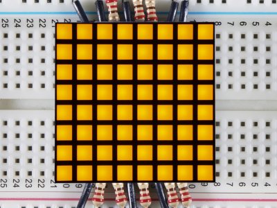 1.2" 8x8 Matrix Square Pixel - Yellow