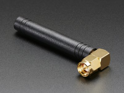 Right-angle Mini GSM/Cellular Quad-Band Antenna - 2dBi SMA Plug