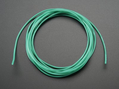 Silicone Cover Stranded-Core Wire - 2m 26AWG Green