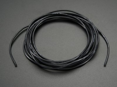 Silicone Cover Stranded-Core Wire - 2m 26AWG Black