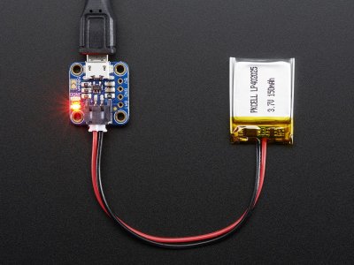 Adafruit Micro Lipo w/MicroUSB Jack - USB LiIon/LiPoly charger