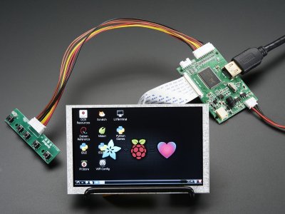 HDMI 4 Pi: 5" Display (no Touch) w/Mini Driver - 800x480 HDMI