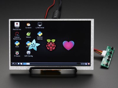 HDMI 4 Pi: 7" Display (no Touch) w/Mini Driver - 800x480 HDMI