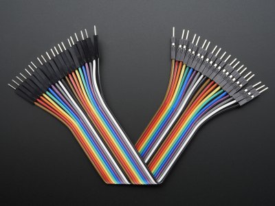 Premium Male/Male Jumper Wires - 20 x 6" (150mm)