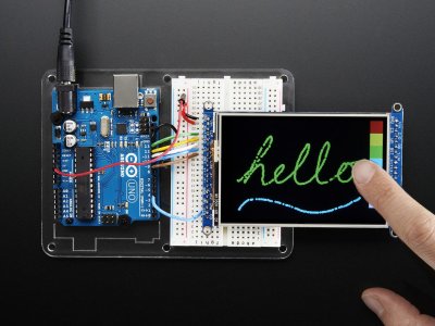 3.5" TFT 320x480 + Touchscreen Breakout Board w/MicroSD Socket