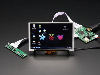 HDMI 4 Pi: 5" Display w/Touch and Mini Driver - 800x480 HDMI