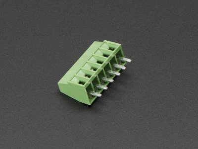 2.54mm/0.1" Pitch Terminal Block - 6-pin