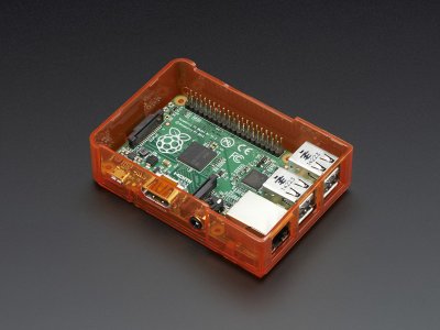 Pi Model B+ / Pi 2 / Pi 3 Case Base - Orange