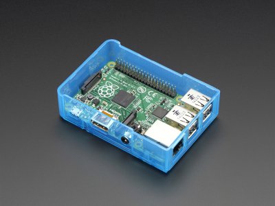 Caja Traslúcida Azul para Raspberry Pi Model B+ Pi 2 Pi 3 Base