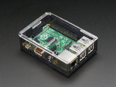 Adafruit Raspberry Pi B+ / Pi 2 / Pi 3 Case - Smoke Base