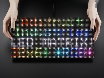 64x32 RGB LED Matrix - 6mm pitch