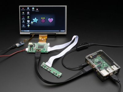 HDMI 4 Pi: 7" Display w/Touchscreen 1024x600 w/ Mini Driver