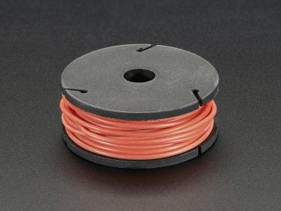 Silicone Cover Stranded-Core Wire - 25ft 26AWG - Red