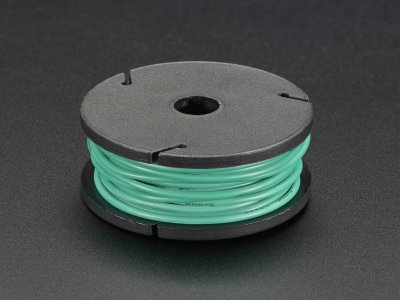 Silicone Cover Stranded-Core Wire - 25ft 26AWG - Green