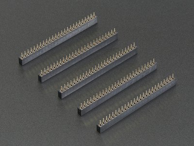 2mm Pitch 25-Pin Female Socket Headers - Pack of 5