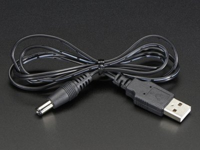 USB to 2.1mm Male Barrel Jack Cable