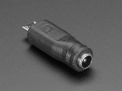 MicroUSB to 5.5/2.1mm DC Barrel Jack Adapter