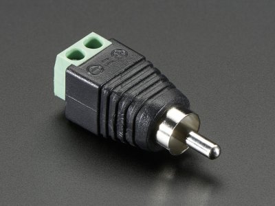 RCA (Composite Video, Audio) Male Plug Terminal Block