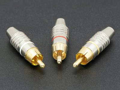 DIY RCA Plug - 3 Pack