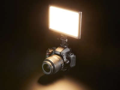 Camera-Mount LED Photography Light - CIE Ra 95 - 3200K to 5600K