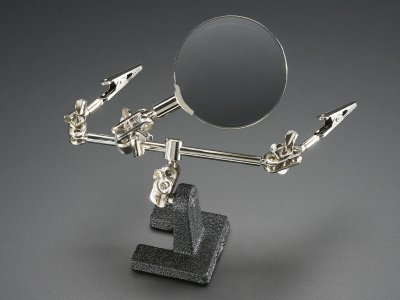 Helping Third Hand Magnifier W/Magnifying Glass Tool