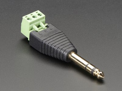1/4" (6.35mm) Stereo Plug Terminal Block